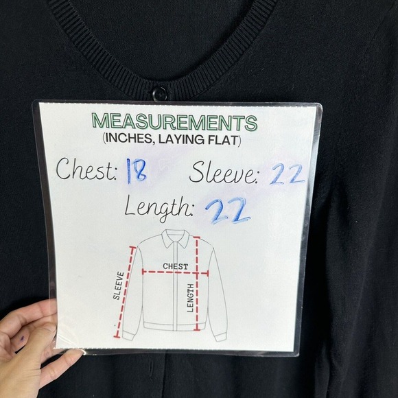 Coach 1941 Black Cardigan Women’s S Long Sleeve Crew Neck Button Front Sweater - Picture 6 of 9